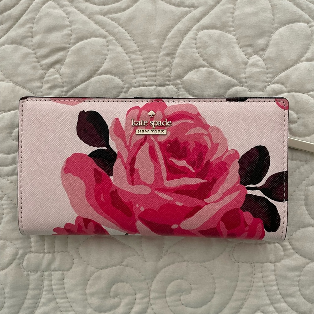 Kate Spade Cameron Street Roses Stacy Wallet